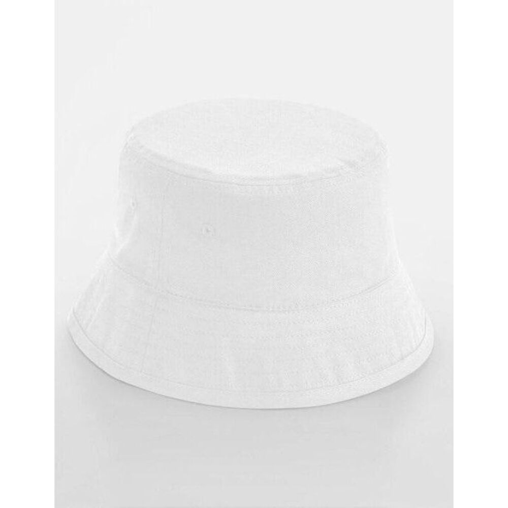 Beechfield Unisex Adult Cotton Bucket Hat / White